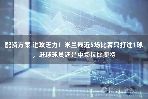 配资方案 进攻乏力！米兰最近5场比赛只打进1球，进球球员还是中场拉比奥特